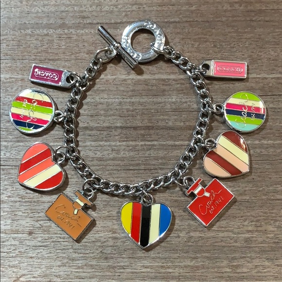 COACH Heart Charm Bracelet